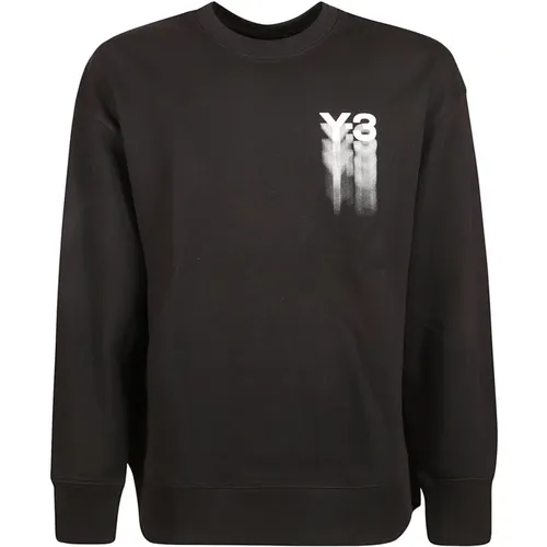 Graphic Crewneck Sweatshirt , male, Sizes: M, L, XL - Y-3 - Modalova