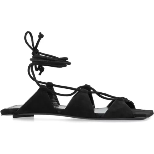 Schwarze Sandalen für Frauen , Damen, Größe: 37 EU - The Attico - Modalova
