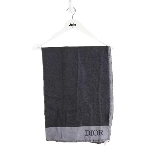 Pre-owned Wool scarves , female, Sizes: ONE SIZE - Dior Vintage - Modalova