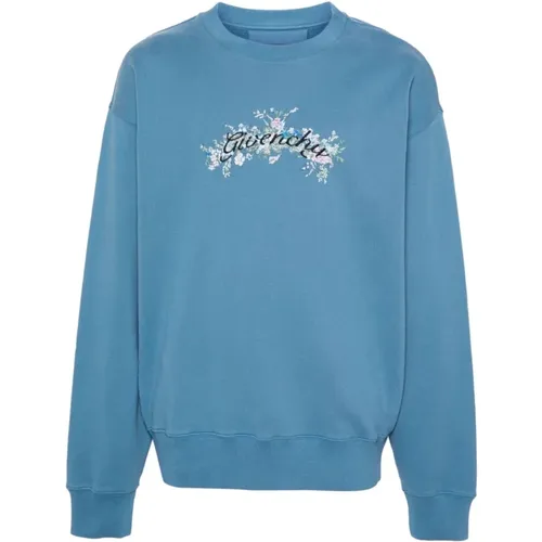 Blumenmuster Crew Neck Sweater , Herren, Größe: S - Givenchy - Modalova