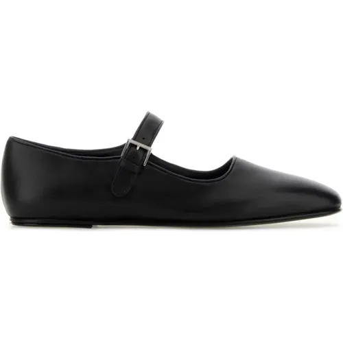 Schwarze Nappa Leder Ballerinas - The Row - Modalova