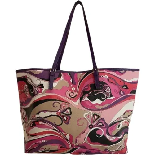 Pre-owned Canvas shoppers , female, Sizes: ONE SIZE - Emilio Pucci Pre-owned - Modalova