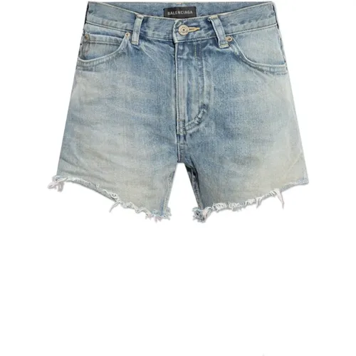 Denim shorts Balenciaga - Balenciaga - Modalova