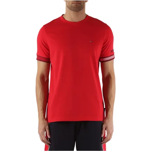 Regular Fit Cotton Logo T-shirt , male, Sizes: L, S, M, 2XL - Tommy Hilfiger - Modalova
