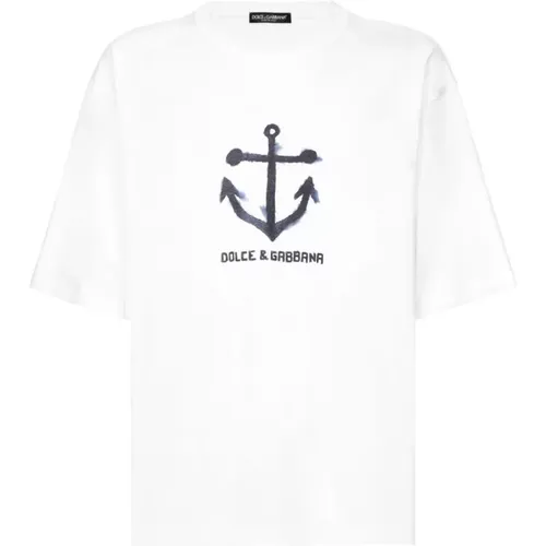 T-Shirts , Herren, Größe: L - Dolce & Gabbana - Modalova