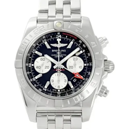 Pre-owned Stainless Steel watches , male, Sizes: ONE SIZE - Breitling Pre-owned - Modalova