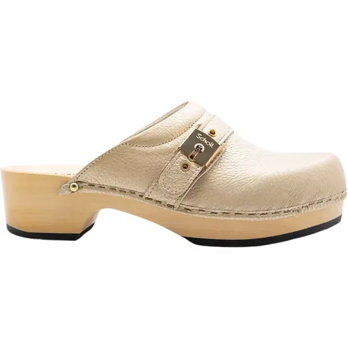 Retro Stil Holzschuh , Damen, Größe: 39 EU - Scholl - Modalova