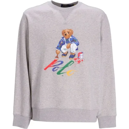 Bestickter 'Polo Bear' Sweatshirt , Herren, Größe: M - Ralph Lauren - Modalova