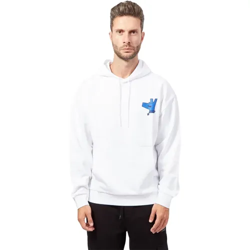 Grafik Logo Hoodie Straight Fit Kollektion , Herren, Größe: L - Hugo Boss - Modalova