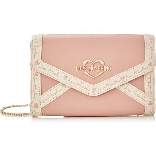 Elegante Umhängetasche mit Iconic Logo , Damen, Größe: ONE Size - Love Moschino - Modalova