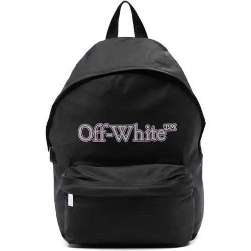 Stylischer Bookish Rucksack - Off White - Modalova