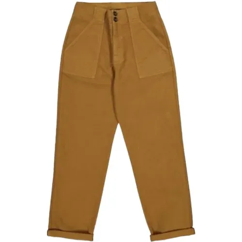 Canvas High Waist Karottenhose , Damen, Größe: S - Leon & Harper - Modalova