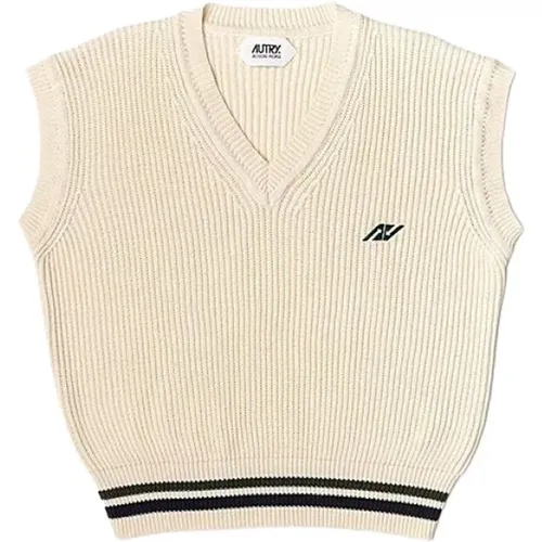 Vintage Sleeveless Knit Pull , male, Sizes: M, L, S - Autry - Modalova