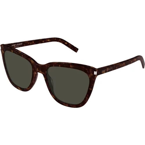 Schmale Sonnenbrille , Damen, Größe: 55 MM - Saint Laurent - Modalova