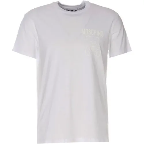 Light Natural T-shirt , male, Sizes: XL, M - Moschino - Modalova