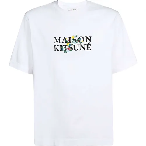 T-Shirt , male, Sizes: M, L - Maison Kitsuné - Modalova