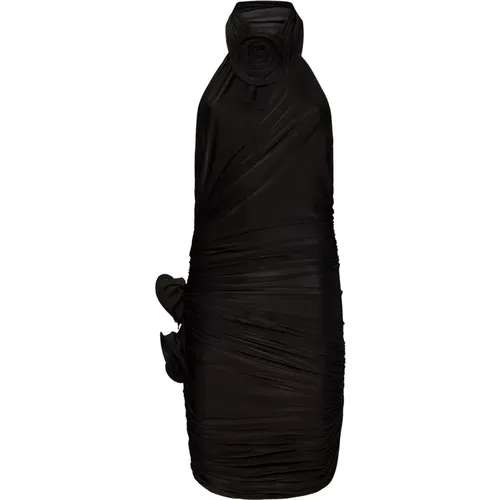 Side Zip Halter Neck Dress , female, Sizes: S - Magda Butrym - Modalova