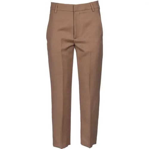 Straight Leg Camel Hose , Damen, Größe: W26 - Dondup - Modalova