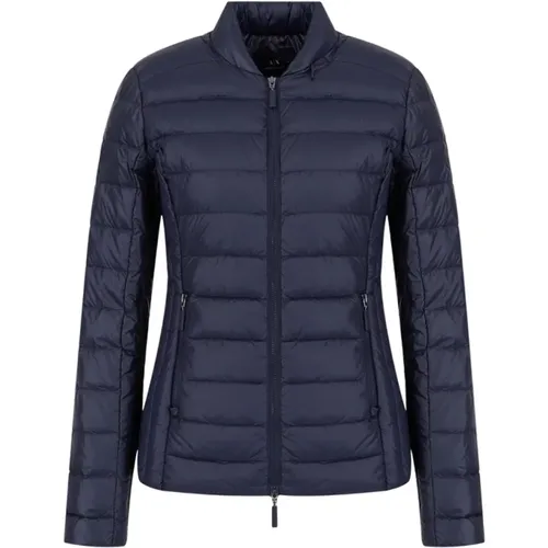 Blaue Oberbekleidung Aw23 Damenmode - Armani Exchange - Modalova