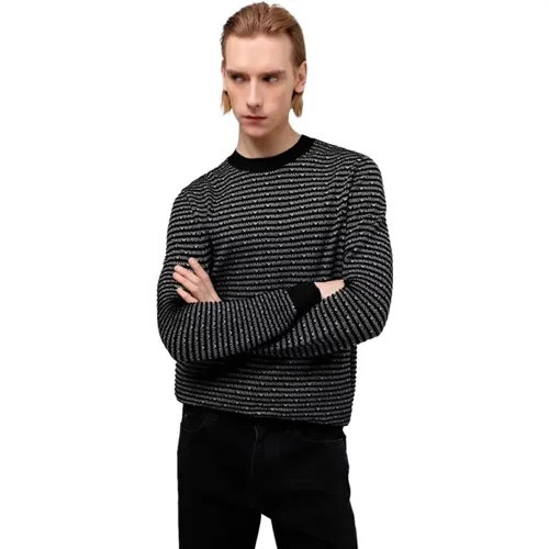 Multilogo Pullover , Herren, Größe: M - Armani - Modalova