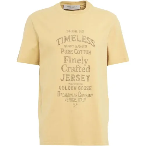 T-shirt Aw24 Style , male, Sizes: M, L - Golden Goose - Modalova