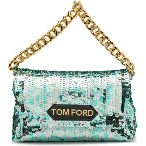 Sequin Chain Mini Handbag , female, Sizes: ONE SIZE - Tom Ford - Modalova