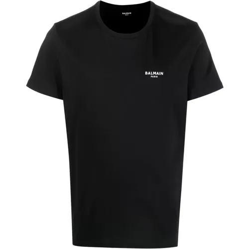 Luxus Flock T-Shirt Balmain - Balmain - Modalova