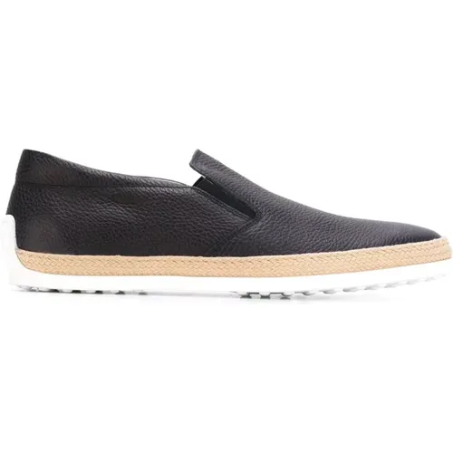 Blaue Wildleder Slip-On Casual Sneakers - TOD'S - Modalova