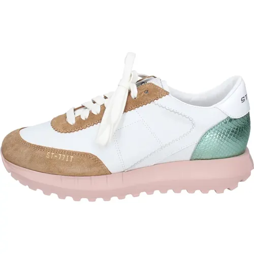 Leather Women's Sneakers Stylish Shoes , female, Sizes: 4 UK - Stokton - Modalova