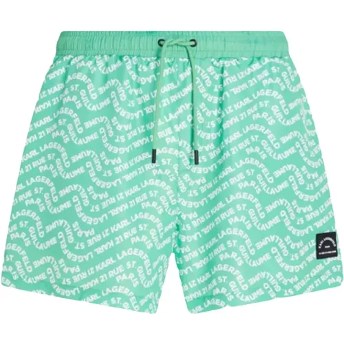 Herren Wave AOP Boardshorts , Herren, Größe: XL - Karl Lagerfeld - Modalova