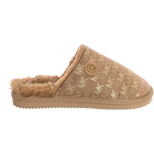 Cozy Home Slippers Closed Toe , female, Sizes: 3 UK - Michael Kors - Modalova