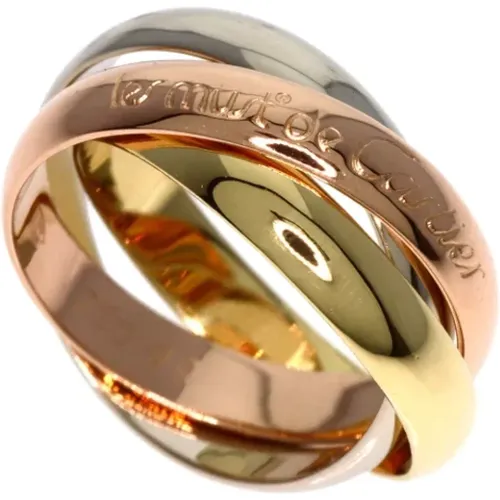 Pre-owned Metal rings , female, Sizes: ONE SIZE - Cartier Vintage - Modalova