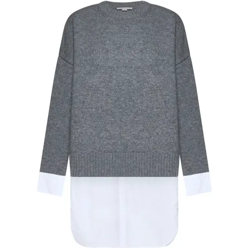 Grey Sweaters for Women , female, Sizes: S - Stella Mccartney - Modalova