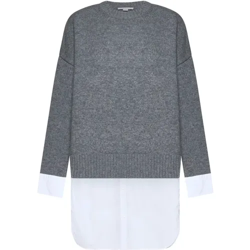 Grey Sweaters for Women , female, Sizes: XS, S - Stella Mccartney - Modalova