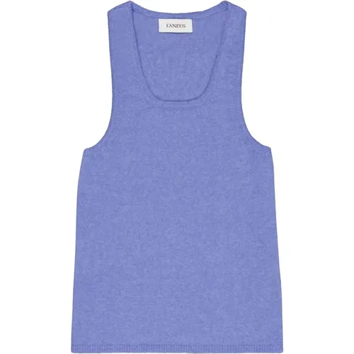 Crew Neck Wool Tank Top , female, Sizes: XS - Laneus - Modalova