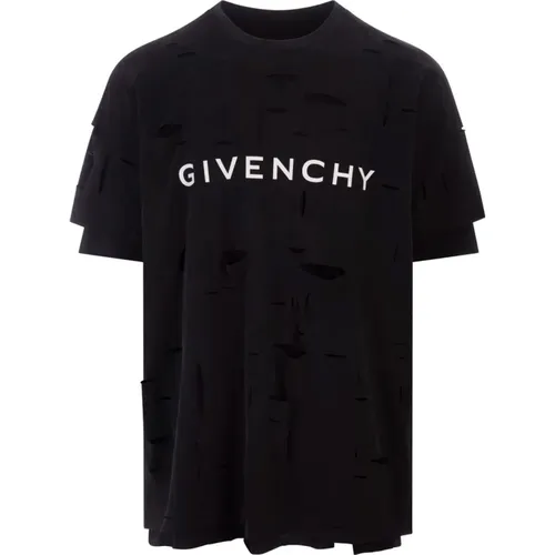 Schwarzes T-Shirt mit Doppelschicht-Design - Givenchy - Modalova