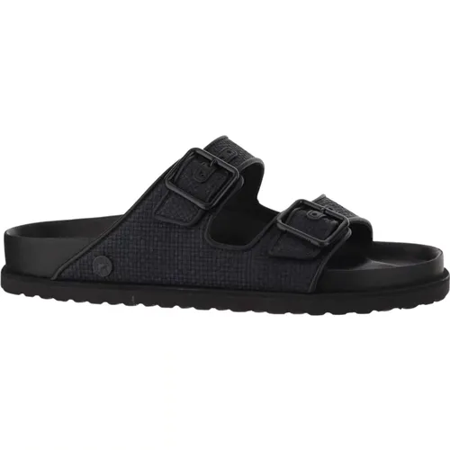 Klassische Schwarze Sandalen , Herren, Größe: 41 EU - Birkenstock - Modalova