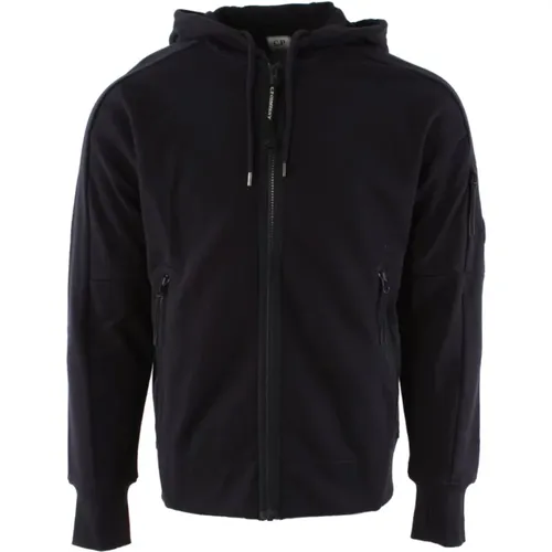Blauer Diagonal Raised Fleece Zip-Through Sweatshirt - C.P. Company - Modalova