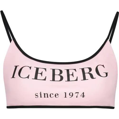 Logo Print Bikini Top Iceberg - Iceberg - Modalova