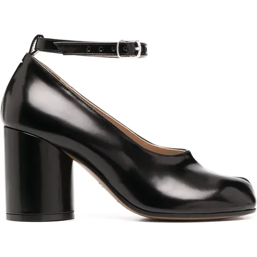 Tabi Patent Leather Pumps , female, Sizes: 4 UK, 4 1/2 UK, 5 UK, 3 1/2 UK, 3 UK - Maison Margiela - Modalova