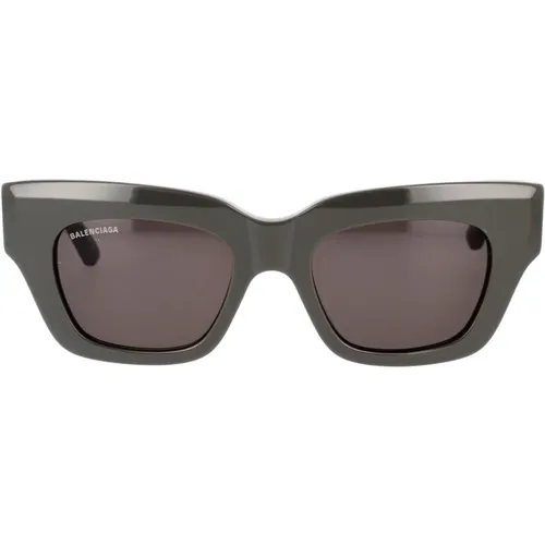 Square Sunglasses with Vintage-Inspired Signature , female, Sizes: 51 MM - Balenciaga - Modalova