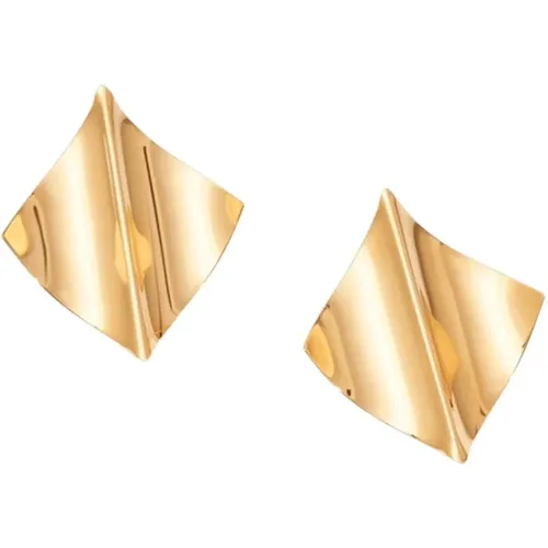 Vergoldete Diamantform Ohrringe - Malababa - Modalova