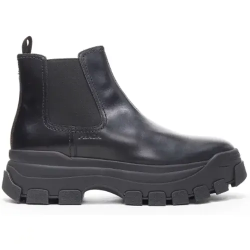 Pre-owned Leather boots , female, Sizes: 10 UK - Prada Vintage - Modalova