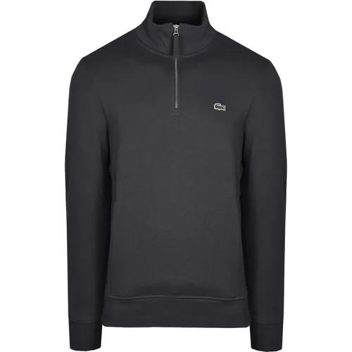 Reißverschluss Pullover Anthrazit Stil Sh8891 , Herren, Größe: S - Lacoste - Modalova