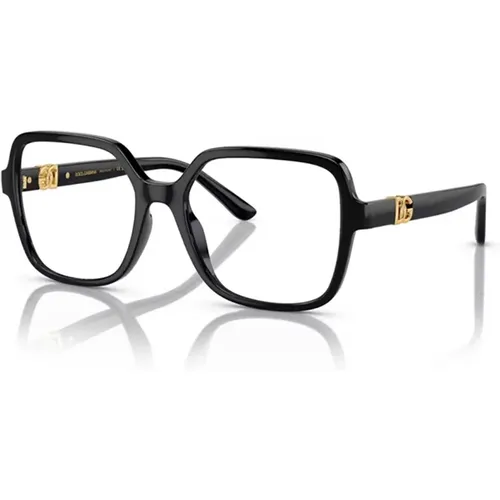 DG CrossedLarge Brillengestell , Damen, Größe: 55 MM - Dolce & Gabbana - Modalova