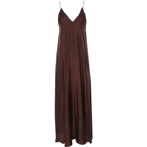 Long Sleeve Twill Dress , female, Sizes: M - Alysi - Modalova