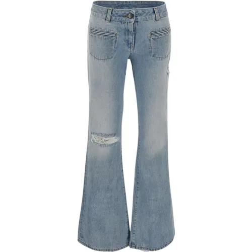 Bootcut Denim Jeans , Damen, Größe: W27 - Palm Angels - Modalova