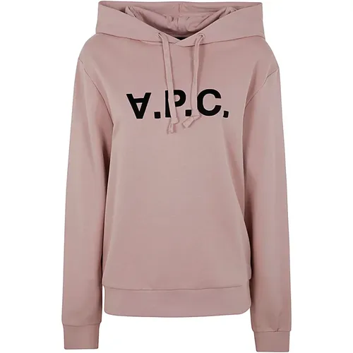 Rose Dark Navy Hoodie , Damen, Größe: S - A.P.C. - Modalova