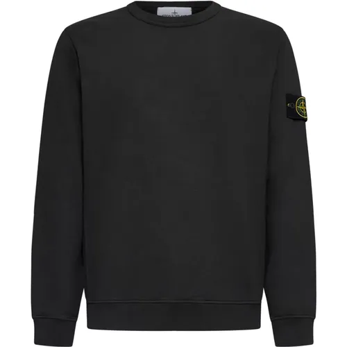 Grauer Crew Neck Sweatshirt - Stone Island - Modalova