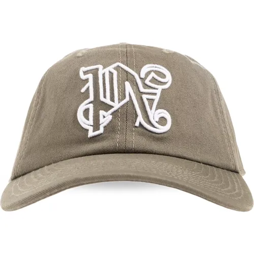 Baseball cap with monogram , male, Sizes: ONE SIZE - Palm Angels - Modalova